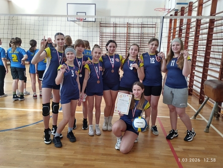 III miejsce w Miejskich Zawodach w Piłce Siatkowej Dziewcząt