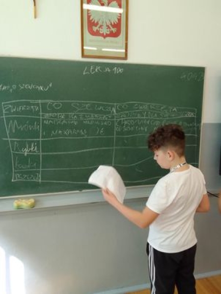 Zajęcia języka polskiego w wykonaniu uczniów